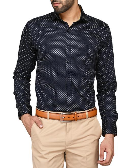 blue cotton formal shirt - 15036033 - Very Small Image - 1