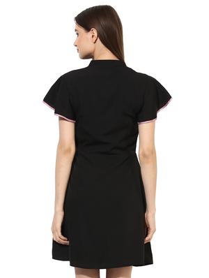 ruffle detail embroidered a-line dress - 15036101 - Standard Image - 4