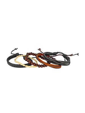 black leather bracelet - 15036181 - Standard Image - 2
