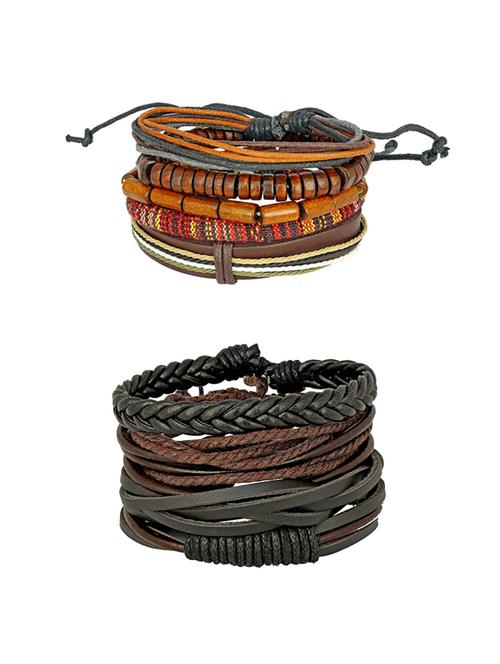 multi colored leather bracelet - 15036183 - Very Small Image - 1