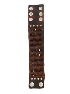 brown leather bracelet - 15036190 - Standard Image - 3