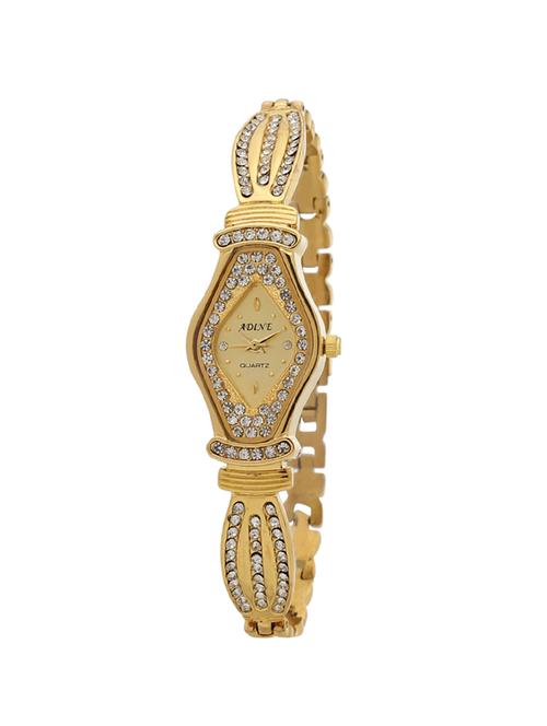 adine golden dail analog watch for women - 15036628 - Standard Image - 1