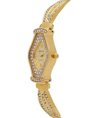adine golden dail analog watch for women - 15036628 - Standard Image - 2