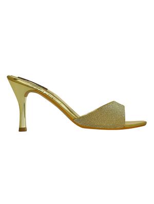 gold faux leather ethnic sandals - 15036810 - Standard Image - 2