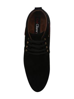 black synthetic low ankle boots - 15036817 - Standard Image - 4