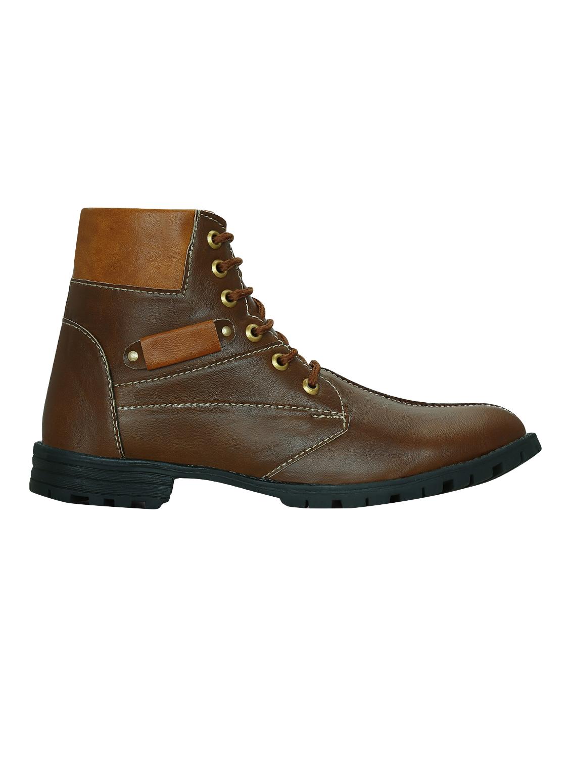 brown synthetic high ankle boots - 15036832 - Zoom Image - 2