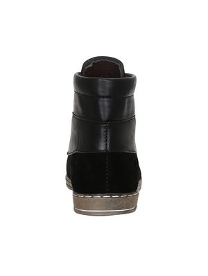 black synthetic high ankle boots - 15036833 - Standard Image - 3
