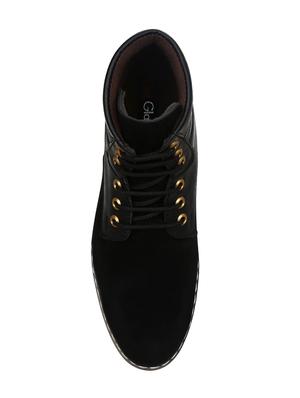 black synthetic high ankle boots - 15036833 - Standard Image - 4