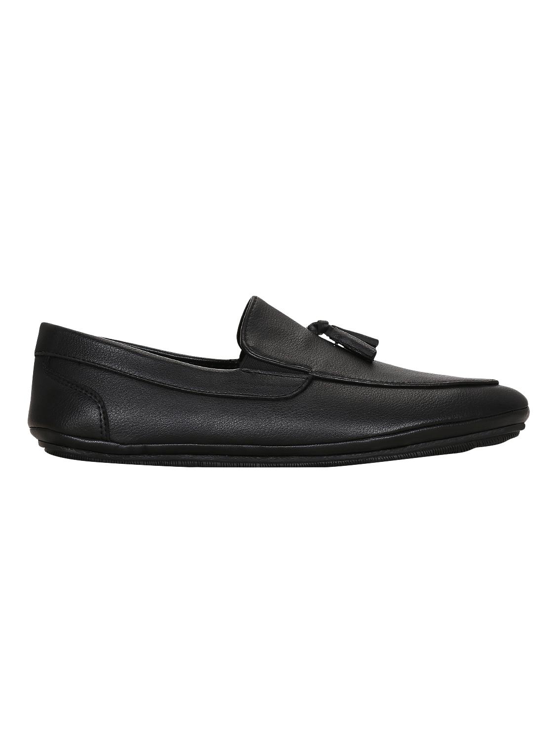 black leather slip on slipons - 15036842 - Zoom Image - 2