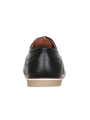 black leatherette lace-up brouge - 15036851 - Standard Image - 3