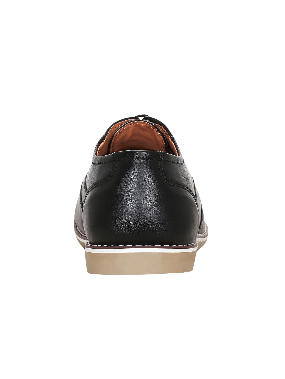 black leatherette lace-up brouge - 15036851 - Zoom Image - 3