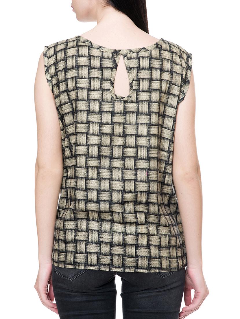 black printed casual top - 15036924 - Zoom Image - 3