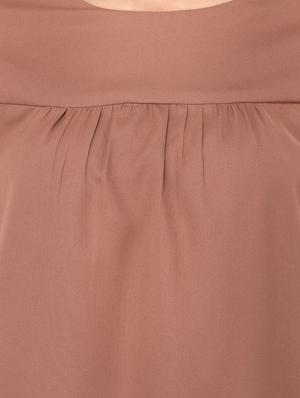 beige solid bell sleeved top - 15037159 - Standard Image - 4