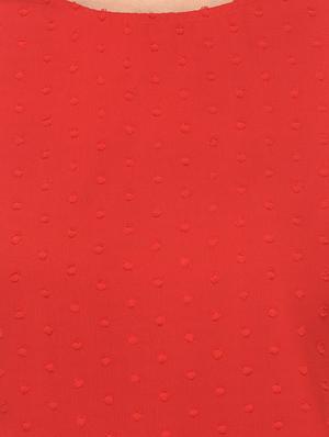 red solid dobby top - 15037180 - Standard Image - 4