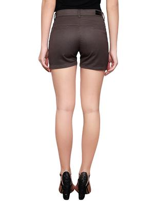 brown striped cotton shorts - 15037490 - Standard Image - 3