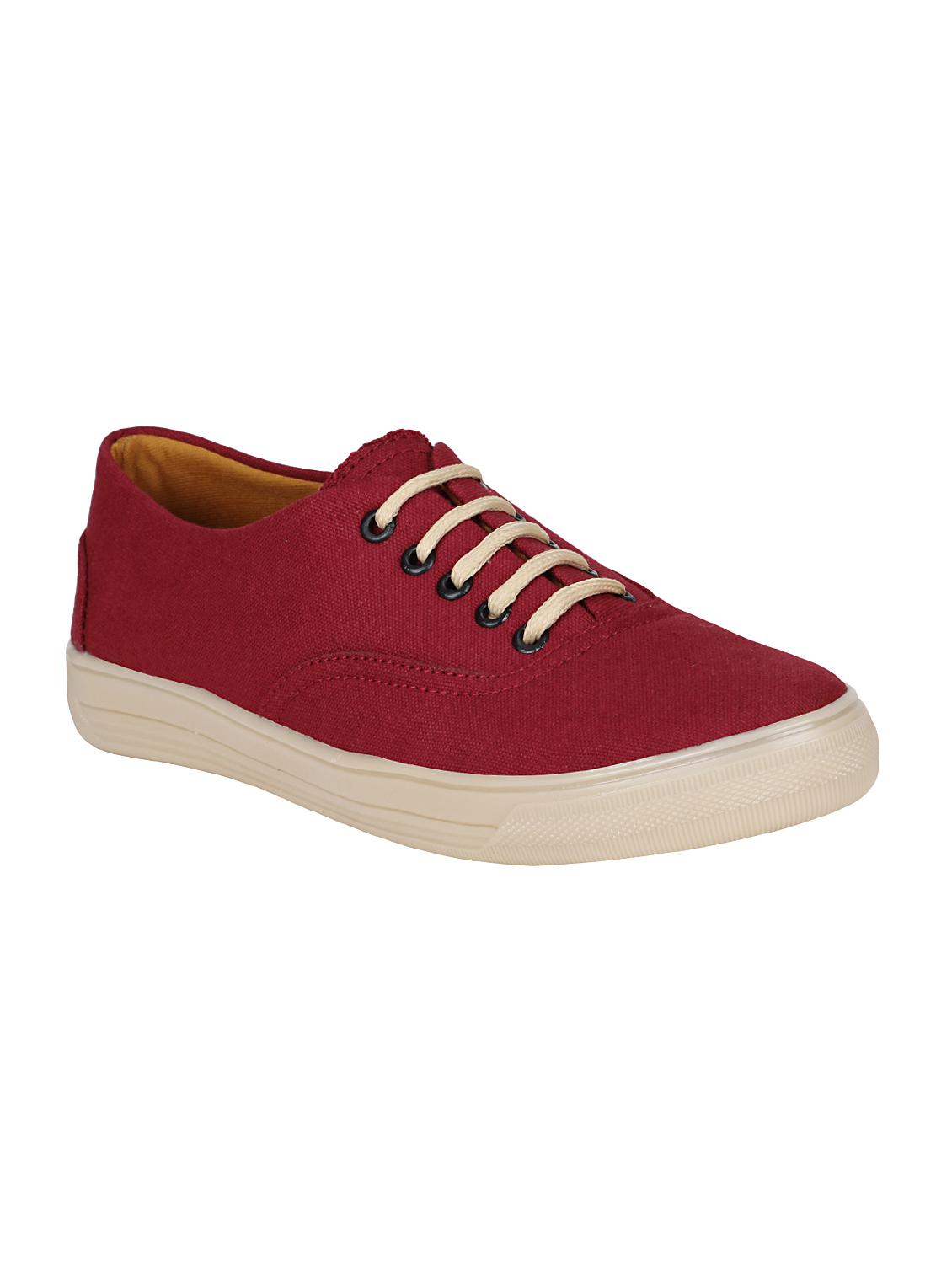 red canvas lace up sneaker - 15037618 - Zoom Image - 1