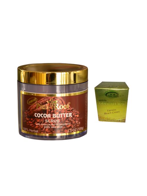 pink root gold bleach 50g and pink root cocoa butter scrub 100gm - 15040494 - Standard Image - 1