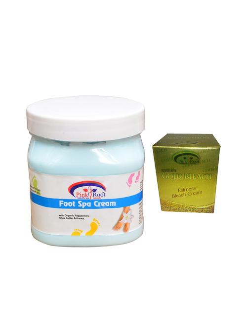 pink root gold bleach 50g and pink root foot spa cream 500ml - 15040506 - Standard Image - 1