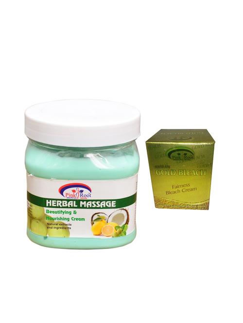 pink root gold bleach 50g and pink root herbal massage cream 500ml - 15040510 - Standard Image - 1