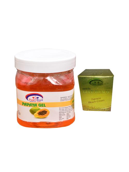 pink root gold bleach 50g and pink root papaya gel 500ml - 15040517 - Standard Image - 1
