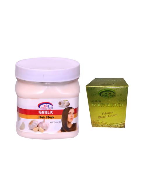 pink root gold bleach 50g and pink root garlic hair mask 500ml - 15040519 - Standard Image - 1