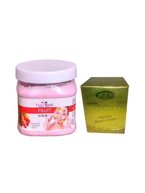 pink root gold bleach 50g and pink root fruit scrub 500ml - 15040532 - Standard Image - 1