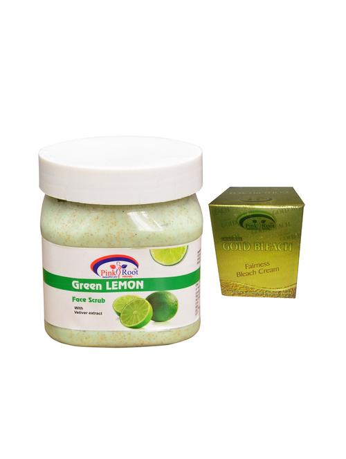 pink root gold bleach 50g and pink root green lemon scrub 500ml - 15040534 - Standard Image - 1