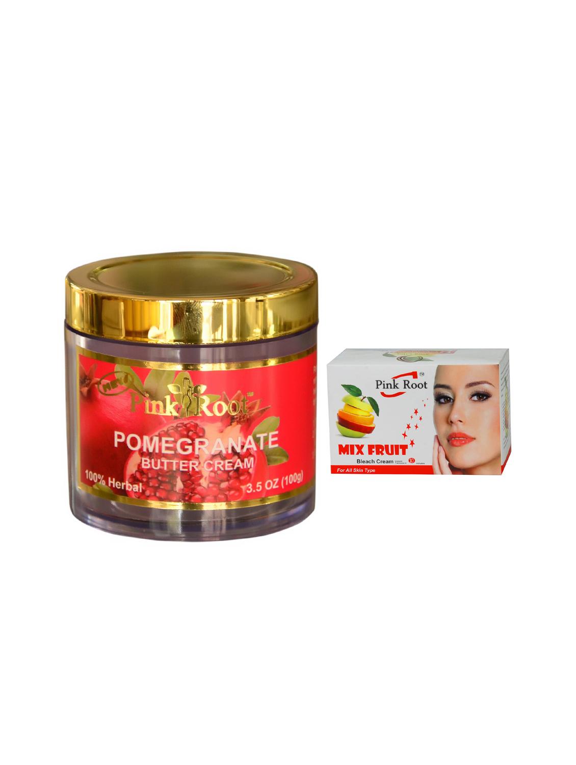 pink root mix fruit bleach 50g and pink root pomegranate butter cream 100gm - 15040550 - Zoom Image - 1
