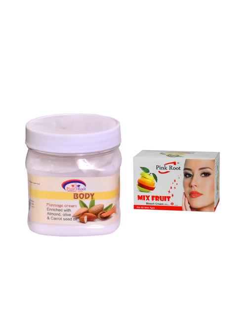 pink root mix fruit bleach 50g and pink root body massage cream 500ml - 15040559 - Standard Image - 1