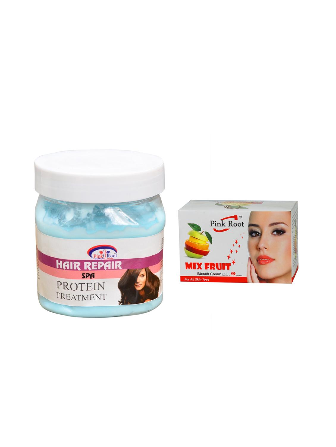 pink root mix fruit bleach 50g and pink root hair repair spa 500ml - 15040569 - Zoom Image - 1