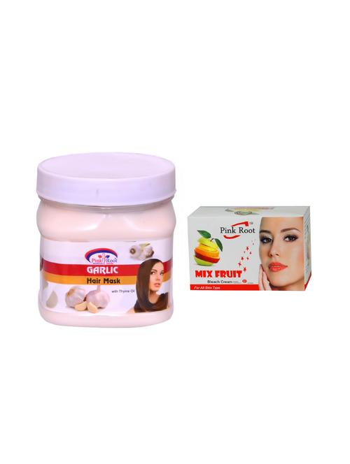 pink root mix fruit bleach 50g and pink root garlic hair mask 500ml - 15040579 - Standard Image - 1