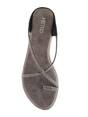 black one toe wedge - 15041102 - Standard Image - 4