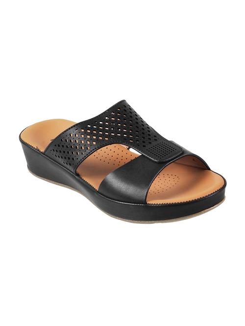 black slip on wedge - 15041145 - Standard Image - 1