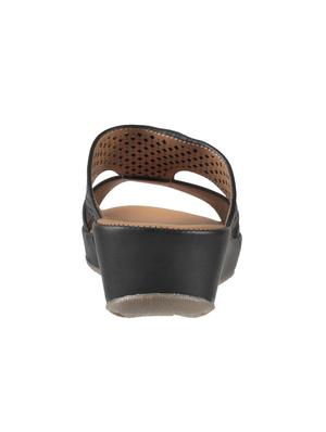 black slip on wedge - 15041145 - Standard Image - 3