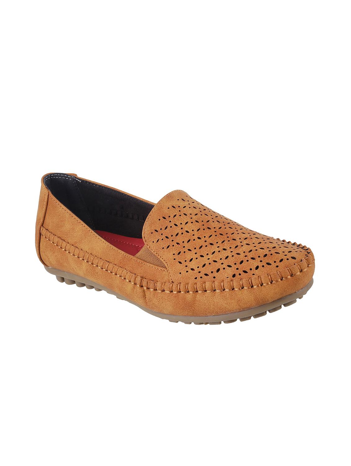 tan slip on loafers - 15041174 - Zoom Image - 1