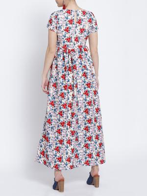 blue floral maxi dress - 15041393 - Standard Image - 3