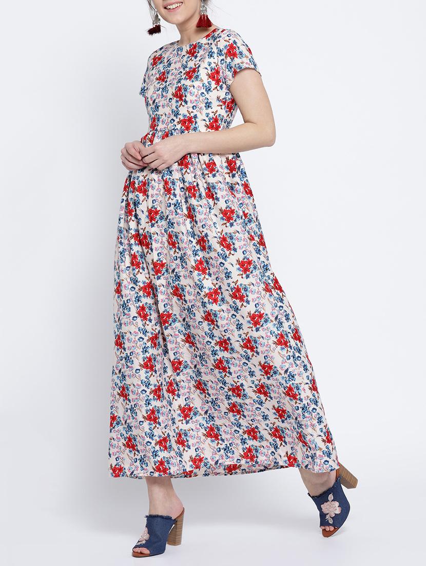 blue floral maxi dress - 15041393 - Zoom Image - 2