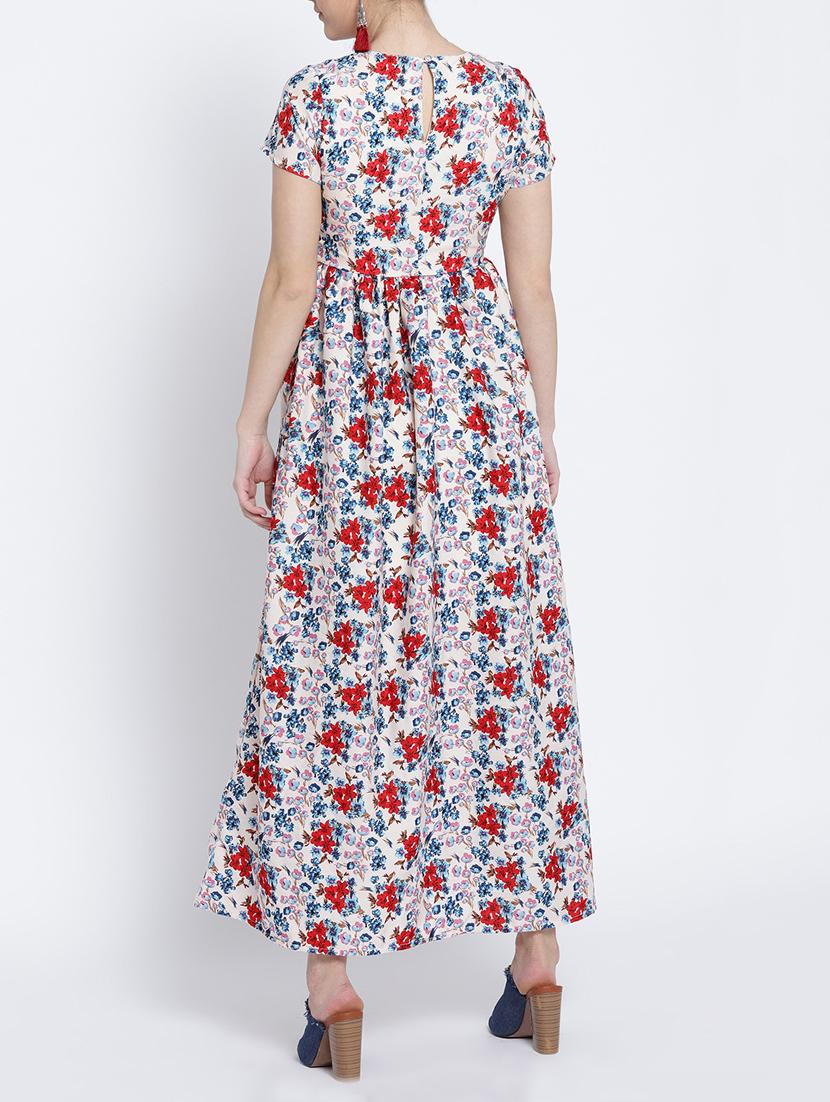 blue floral maxi dress - 15041393 - Zoom Image - 3