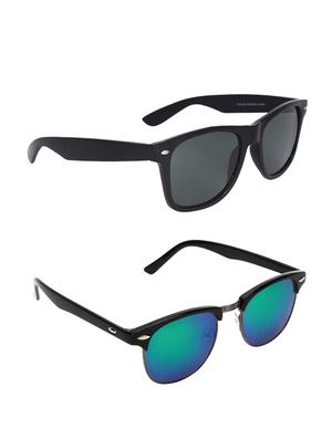 zyaden combo of two sunglasses wayfarer & clubmaster-combo-2192 - 15042401 - Standard Image - 2