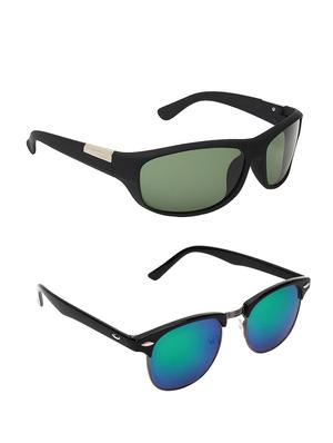 zyaden combo of two sunglasses wrap-around & clubmaster-combo-2194 - 15042403 - Standard Image - 2