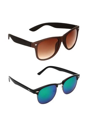 zyaden combo of two sunglasses wayfarer & clubmaster-combo-2203 - 15042412 - Standard Image - 2