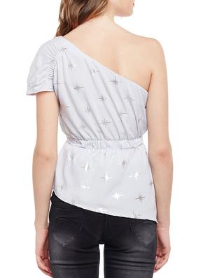 single shoulder asymmetric top - 15042647 - Standard Image - 3