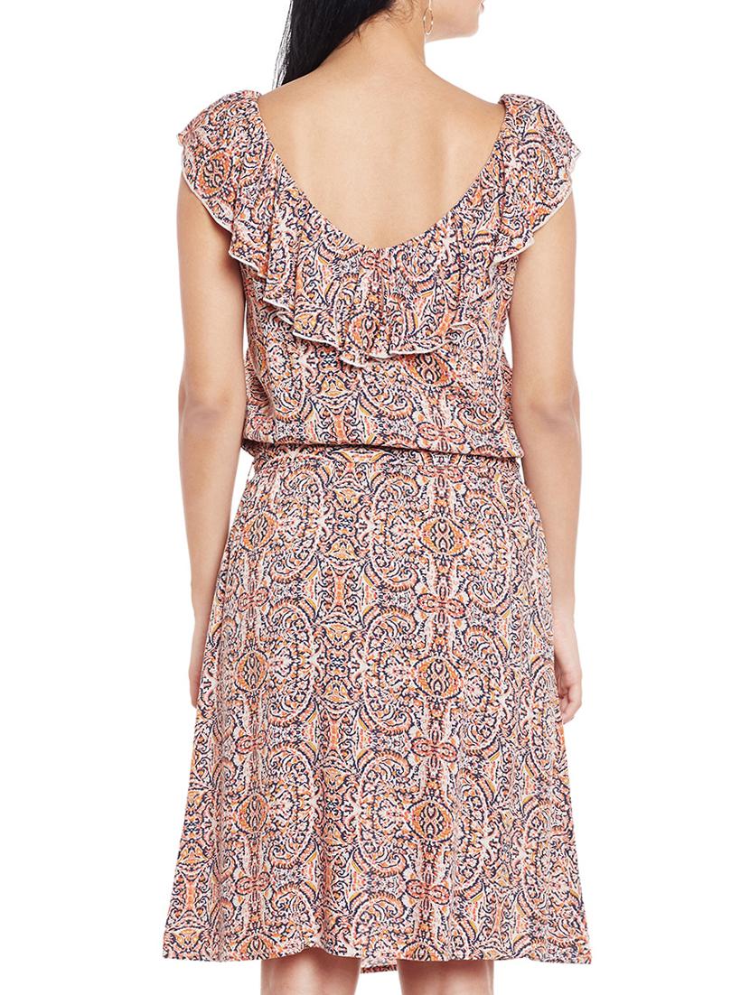 pink viscose belted dress - 15042770 - Zoom Image - 3