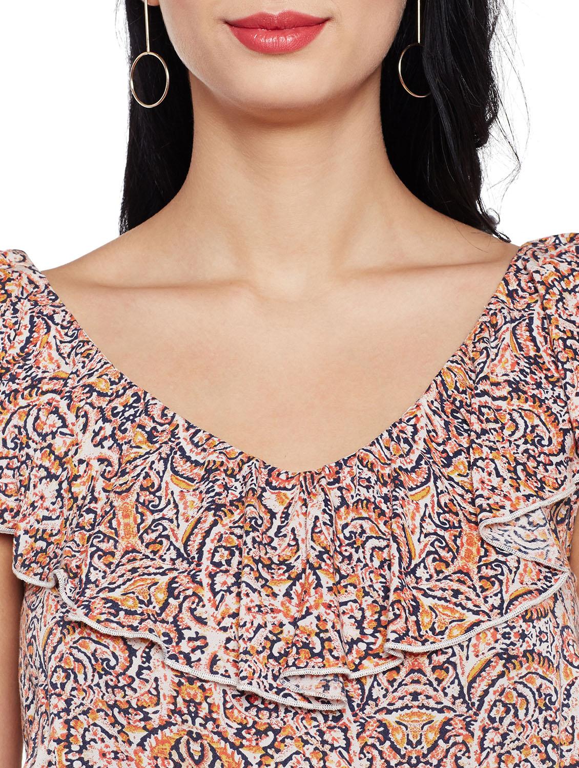 pink viscose belted dress - 15042770 - Zoom Image - 5