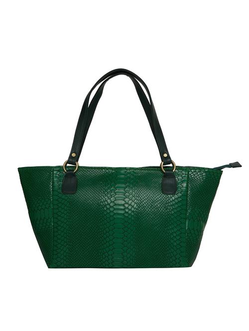 green leather printed tote - 15043191 - Very Small Image - 1