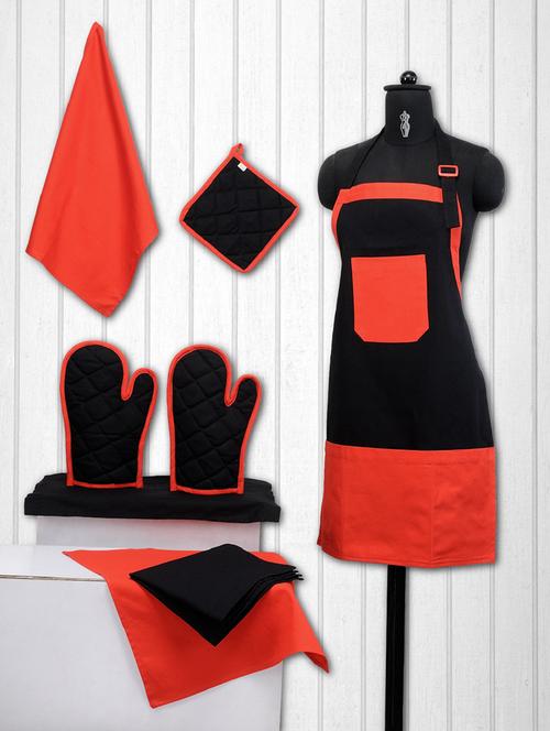 solid cotton kitchen set of 8 - 15043270 - Standard Image - 1