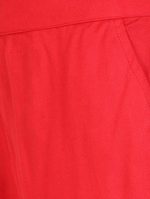 solid red rayon palazzo - 15046801 - Standard Image - 5