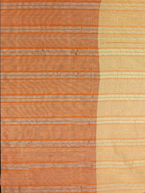 orange cotton bordered saree with blouse - 15046859 - Zoom Image - 3