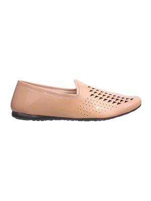 beige leatherette slipons - 15047463 - Standard Image - 2