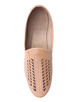 beige leatherette slipons - 15047463 - Standard Image - 4